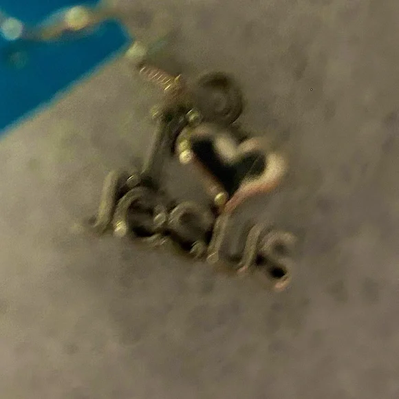 NWT earrings #god .925 sterling / stainless heavy duty I love Jesus earr… - Picture 3 of 7